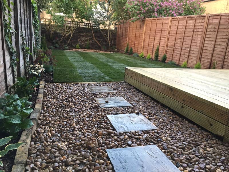 gravel in NW3 garden